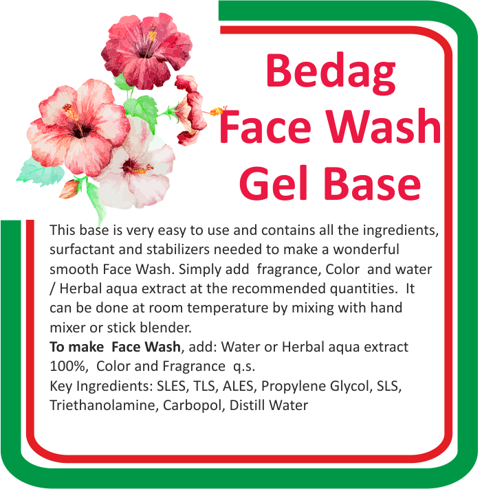 DIY Face Wash Base 500g with Aqua Extract – Skincare Cleanser Base for All Skin Types