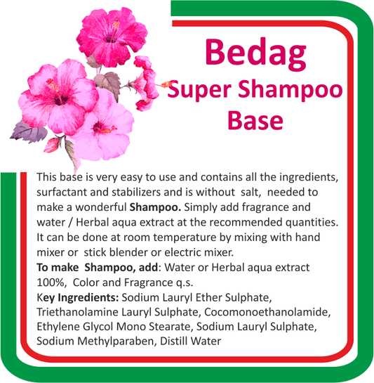 Super Shampoo Base for DIY Hair Care – Salt-Free and Customizable Formula by BEDAG Skin DIY
