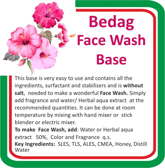 DIY Face Wash Base for All Skin Types – Customizable Natural Cleanser by BEDAG Skin DIY